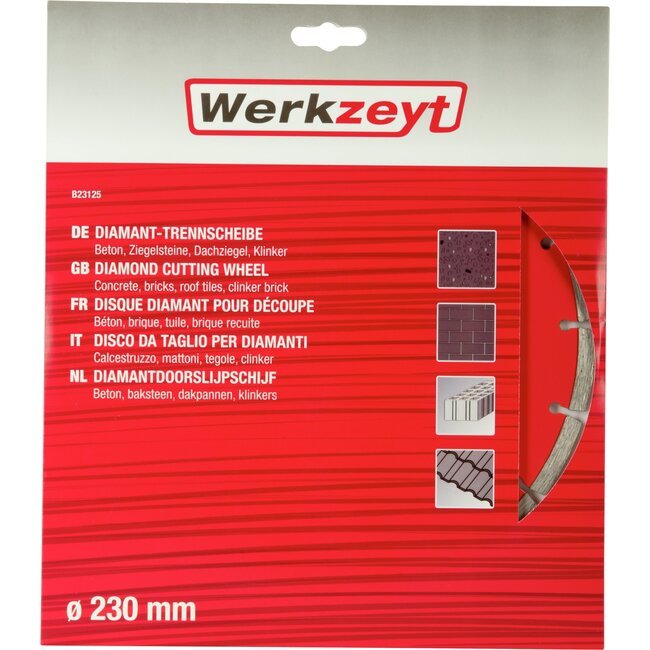 Werkzeyt Diamantslijpschijf Beton – 230 mm – Universeel