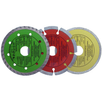 Werkzeyt Diamantslijpschijven Set – 3-delig – 110-115mm