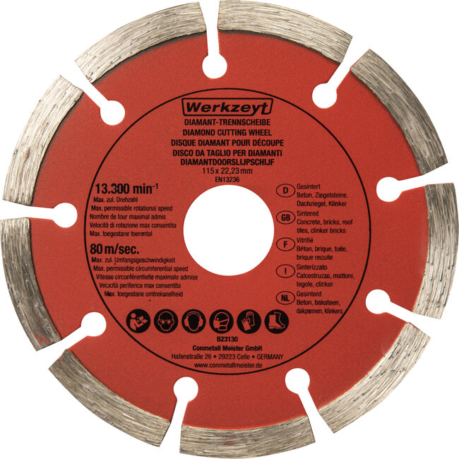 Werkzeyt Diamantslijpschijven Set – 3-delig – 110-115mm