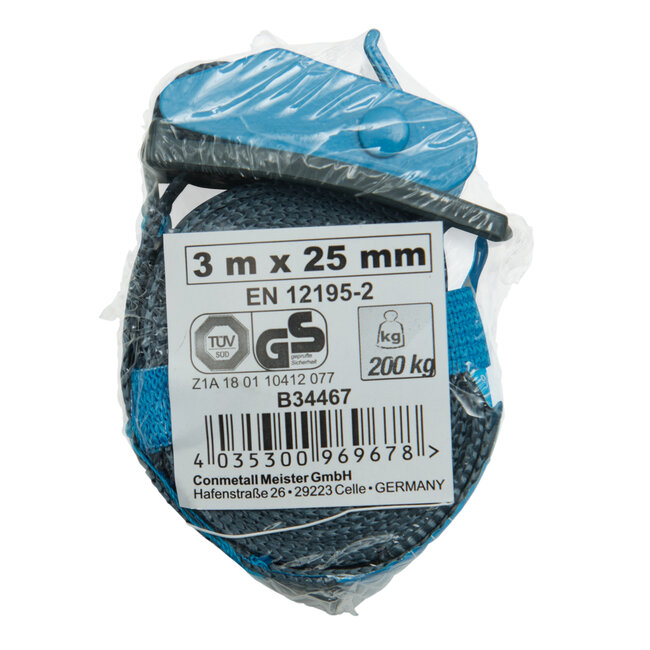 Connex Spanband met Klem – Multicolor – 3 meter – 200kg