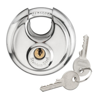Werkzeyt Hangslot Discus – RVS – 70mm