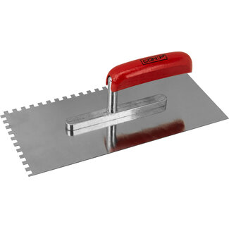 Werkzeyt Plakspaan RVS – 6x6mm Getand – 280x130mm