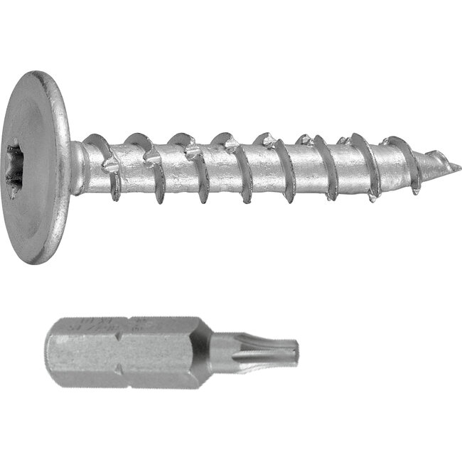 Connex Paalschroeven – 8x50mm – Torx – 48 stuks