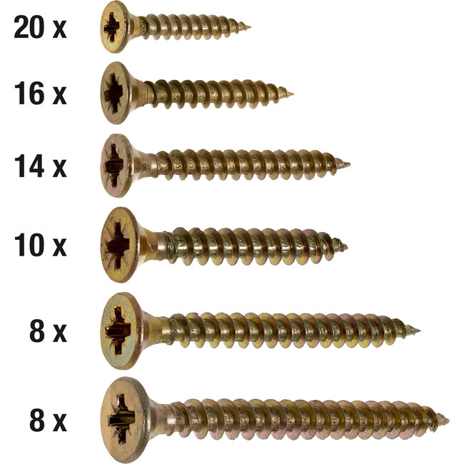 Connex Universele Schroeven Set – 76-delig