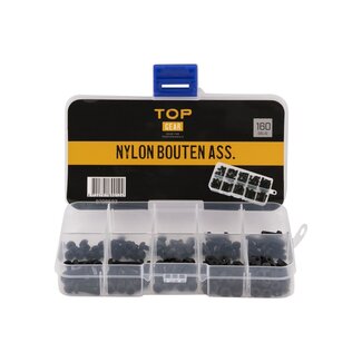 Topgear Nylon bouten assortiment, 160-delig