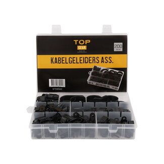 Topgear Kabelgeleiders assortiment, 200-delig