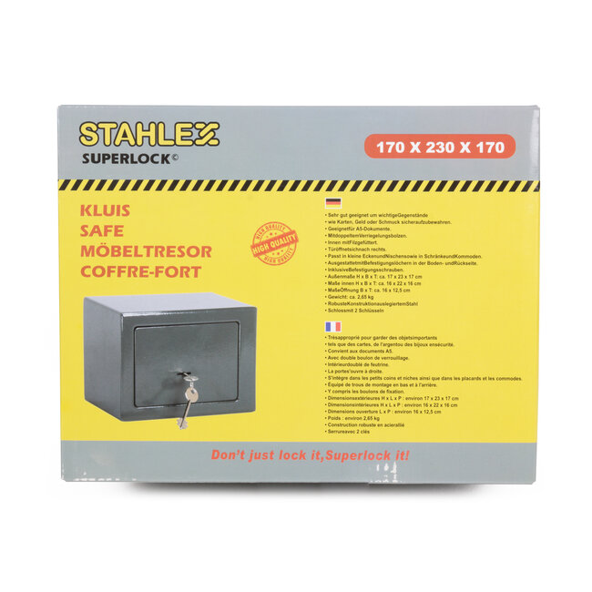 Stahlex Kluis mechanisch 230 x 170 x 170 mm