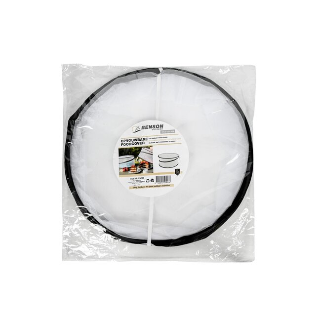 Benson Foodcover opvouwbaar rond 37 x 15,5 cm