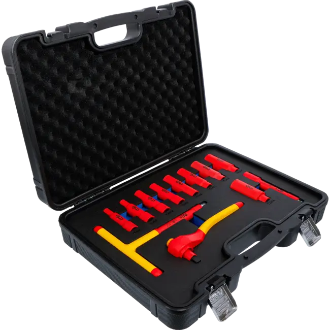 BGS VDE-dopsleutelset - aandrijving 3/8" - SW 7 - 22 mm - 12 delig