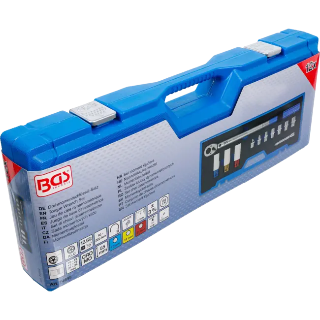 BGS Momentsleutelset - 1/2" - 40 - 220 Nm - 12 delig