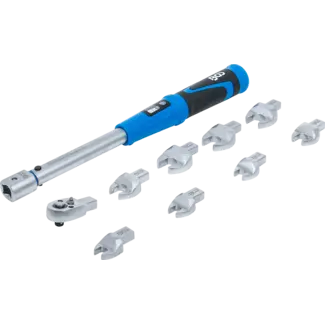 BGS Momentsleutelset - voor 9 x 12 mm insteekgereedschap - 10 - 50 Nm - 10 delig