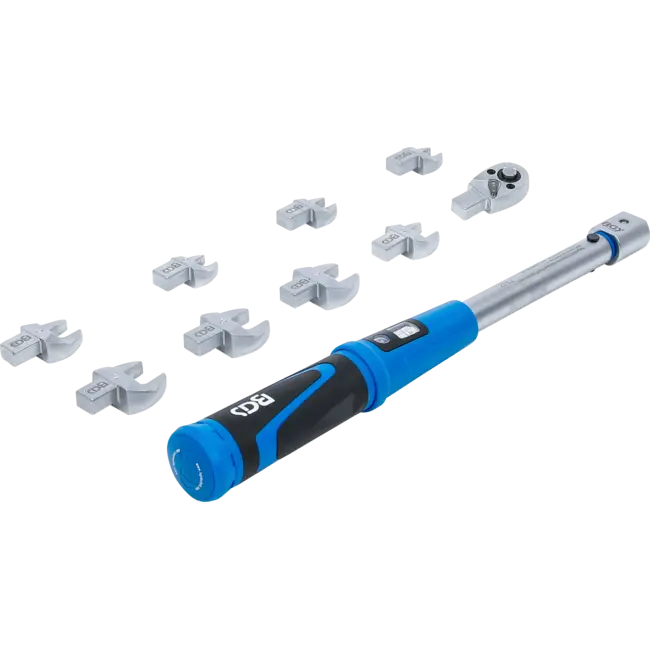 BGS Momentsleutelset - voor 9 x 12 mm insteekgereedschap - 10 - 50 Nm - 10 delig