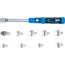 BGS Momentsleutelset - voor 9 x 12 mm insteekgereedschap - 10 - 50 Nm - 10 delig