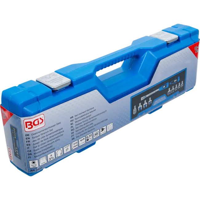 BGS Momentsleutelset - voor 9 x 12 mm insteekgereedschap - 10 - 50 Nm - 10 delig