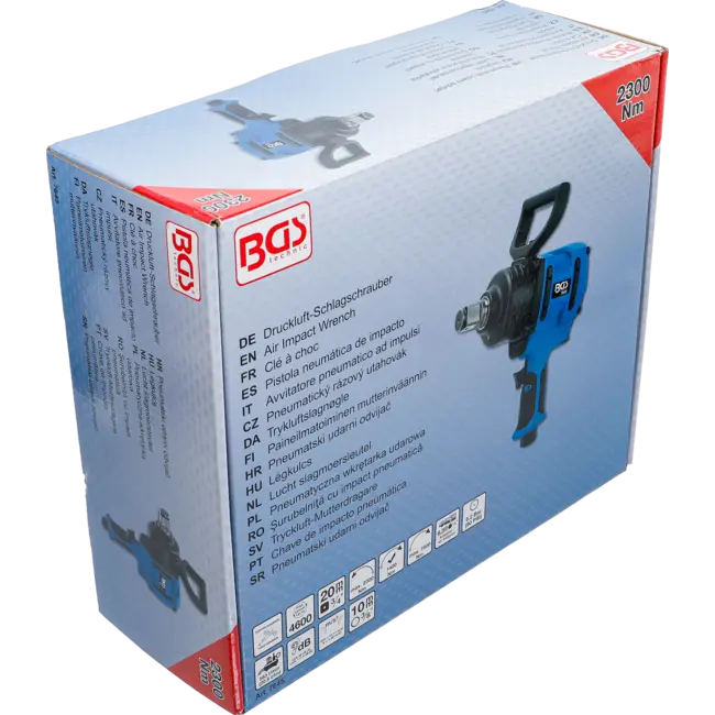 BGS Lucht slagmoersleutel - 3/4" - 2300 Nm