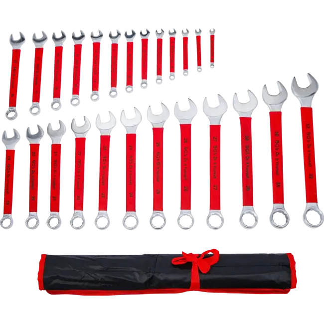 BGS Steekringsleutelset - met antislip handgreep - 6 - 32 mm - 25 delig