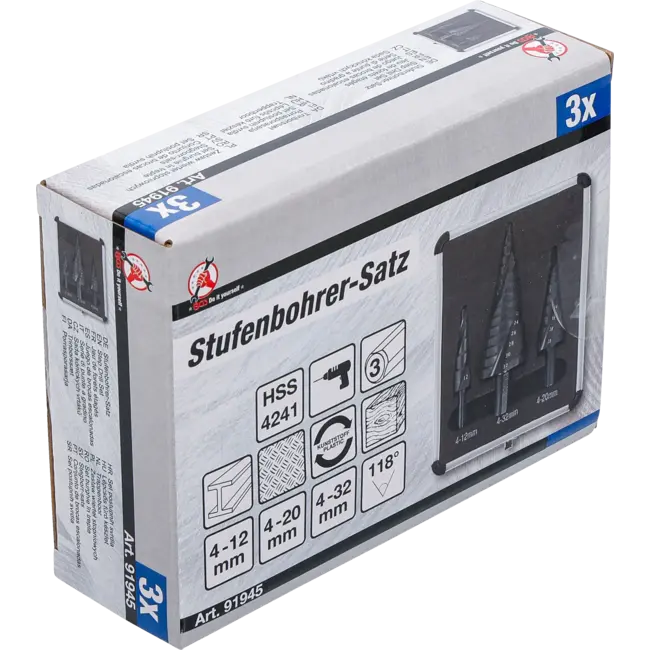 BGS Trappenboor - Ø 4 - 32 mm - 3 delig