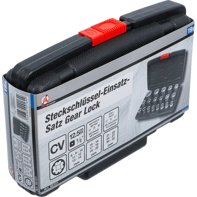 BGS Doppenset Gear Lock - 1/2" - 19 delig