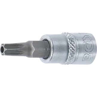 BGS Dopsleutelbit 1/4" Torx met boring T27