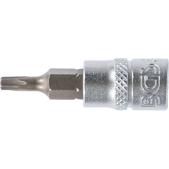 BGS Dopsleutelbit 1/4" Torx met boring T15