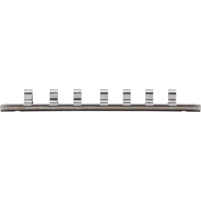 BGS Opsteekrail met 7 clips 1/4"
