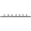 BGS Opsteekrail met 7 clips 1/4"