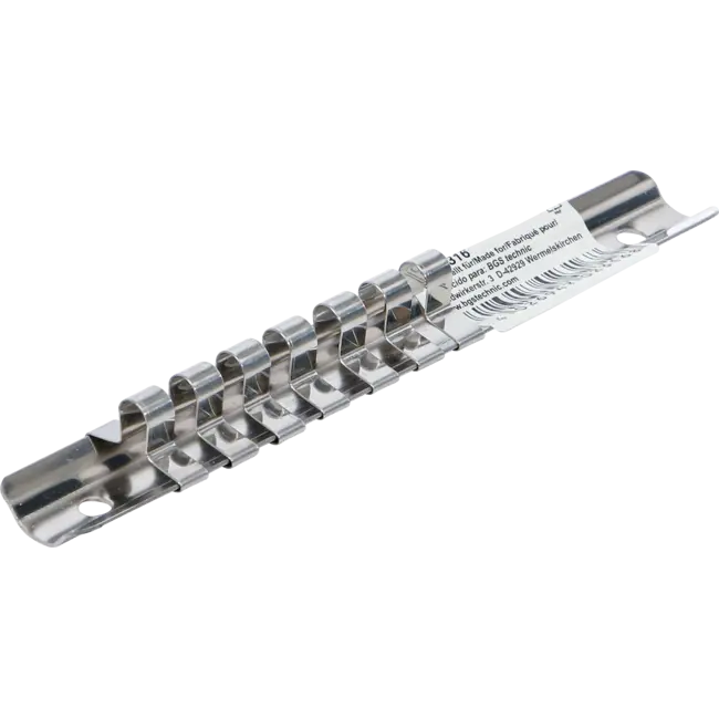 BGS Opsteekrail met 7 clips 1/4"