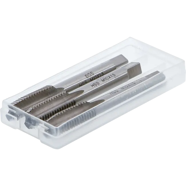 BGS Draadsnijtapset voor-, middel- en nasnijder M10 x 1,5 3 delig