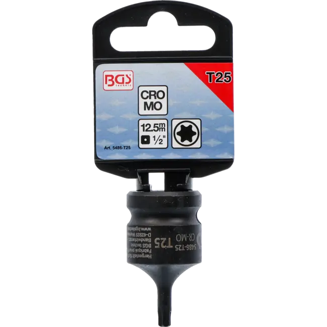 BGS Kracht dopsleutelbit - lengte 42 mm - 1/2" - Torx T25