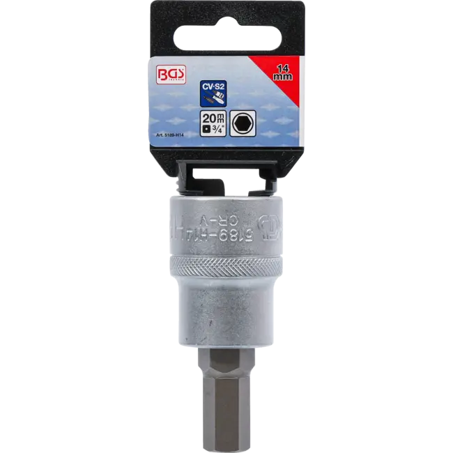 BGS Dopsleutelbit - 3/4" - binnenzeskant 14 mm