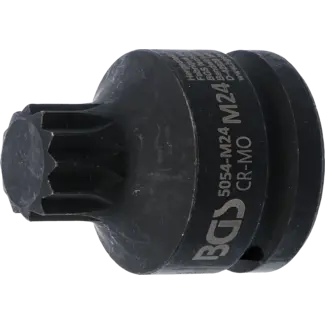 BGS Kracht dopsleutelbit - lengte 55 mm - 3/4" - veeltand (voor XZN) M24