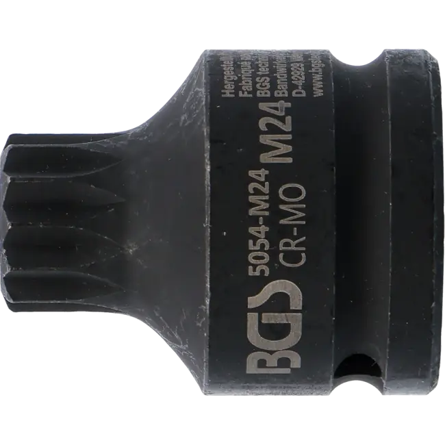 BGS Kracht dopsleutelbit - lengte 55 mm - 3/4" - veeltand (voor XZN) M24