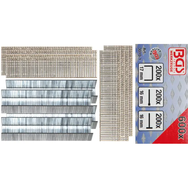BGS Assortiment nieten, bouten en nagels - 600 delig