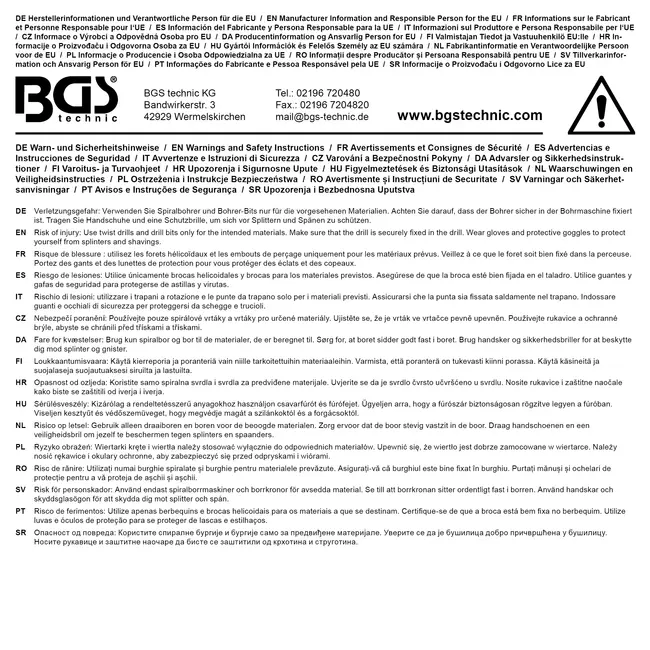 BGS Spiraalboor - HSS-G - titanium gecoat - 7,0 mm