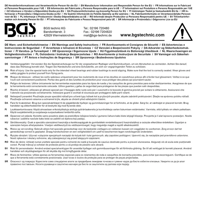 BGS Spindelmoer - voor BGS 8253