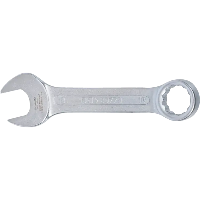 BGS Steekringsleutel, extra kort - 18 mm