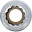 BGS Dopsleuteldop twaalfkant - 1/4" - 1/4"