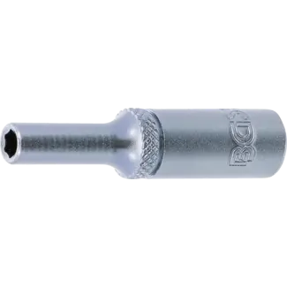 BGS technic Dopsleuteldop zeskant diep - 1/4" - 4 mm