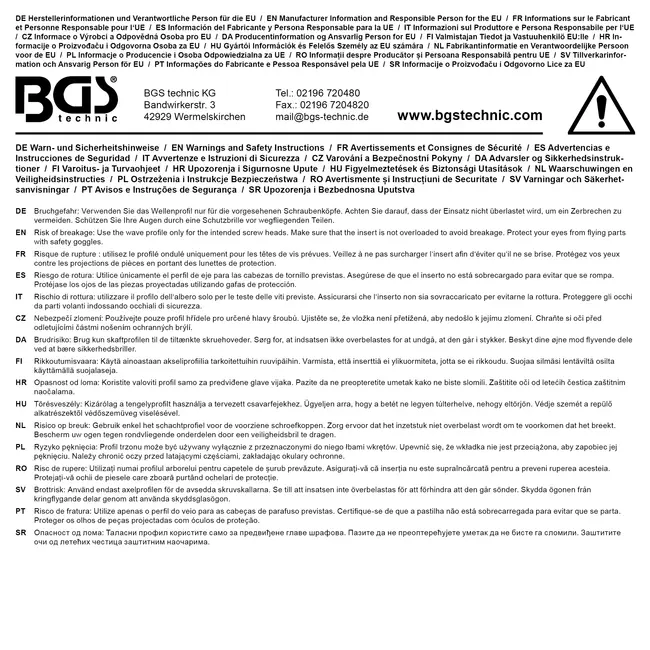BGS Dopsleuteldop Super Lock, diep - 1/2" - 11 mm