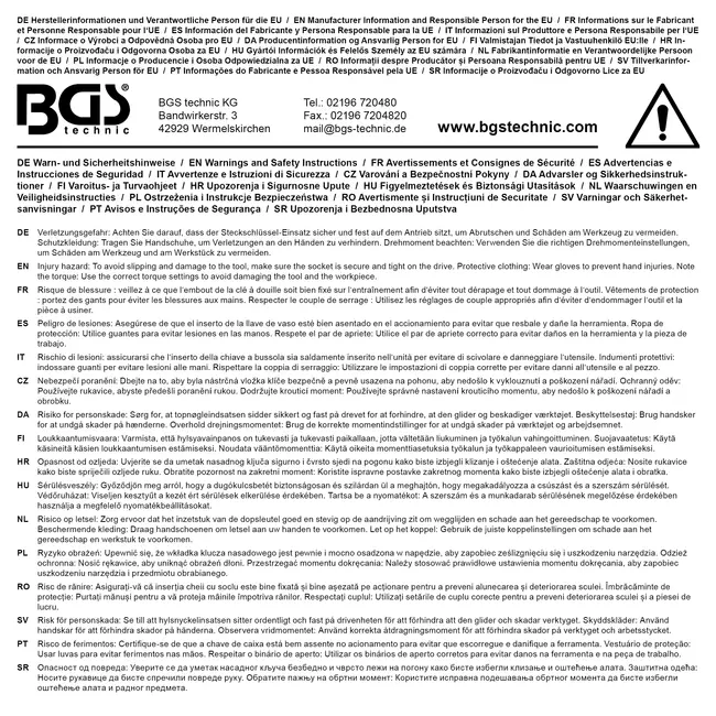 BGS Dopsleuteldop Gear Lock - 1/4" - 13 mm