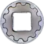 BGS Dopsleuteldop Gear Lock - 1/4" - 12 mm