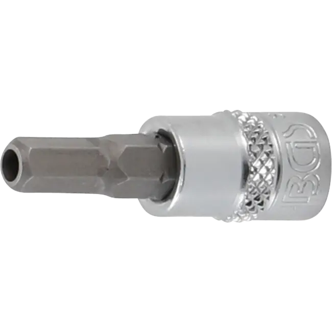 BGS Dopsleutelbit 1/4" binnenzeskant met boring 5 mm