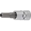 BGS Dopsleutelbit 1/4" binnenzeskant met boring 5 mm