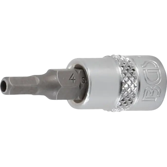 BGS Dopsleutelbit 1/4" binnenzeskant met boring 4 mm