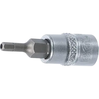 BGS technic Dopsleutelbit 1/4" binnenzeskant met boring 3 mm