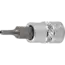 BGS Dopsleutelbit 1/4" binnenzeskant met boring 2,5 mm