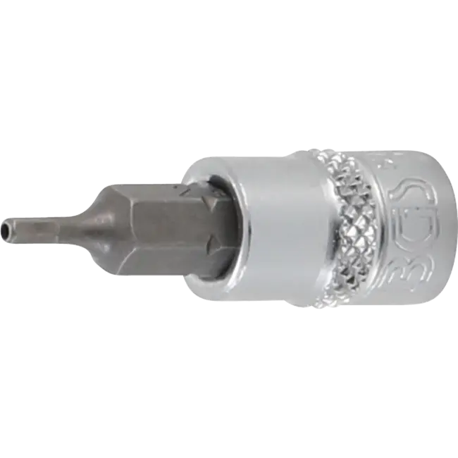 BGS Dopsleutelbit 1/4" binnenzeskant met boring 2 mm