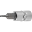 BGS Dopsleutelbit 1/4" binnenzeskant met boring 2 mm