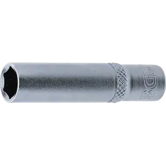 BGS technic Dopsleutel zeskant, diep 1/4" 5/16"