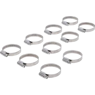 BGS Slangklem roestvrij 30 x 45 mm 10 delig